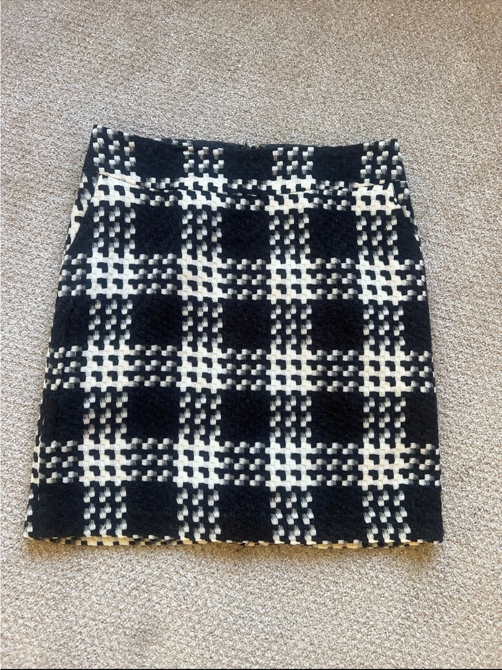 Merona Black and White Plaid Pencil Skirt